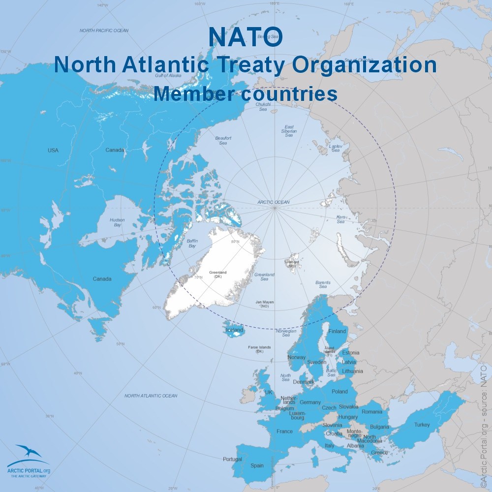 North Atlantic Treaty Organization (NATO) - World map