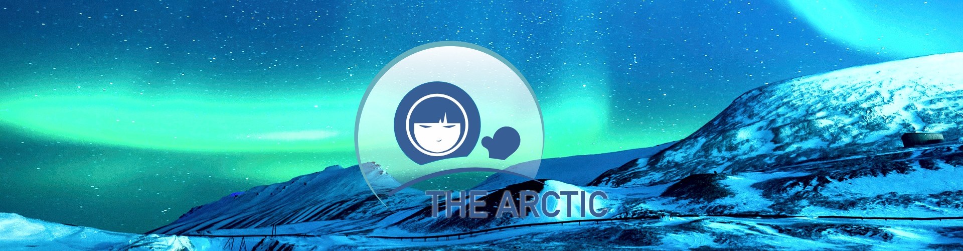 Arctic Portlet - Aurora Borealis over arctic landscape