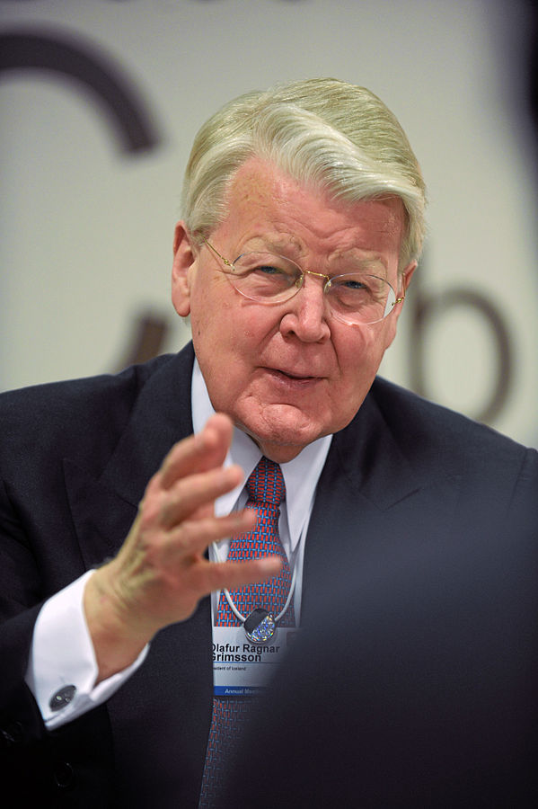 Icelandic President, Olafur Ragnar Grimsson