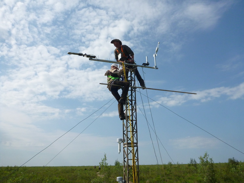 Youn researchers in Cherskii Siberia