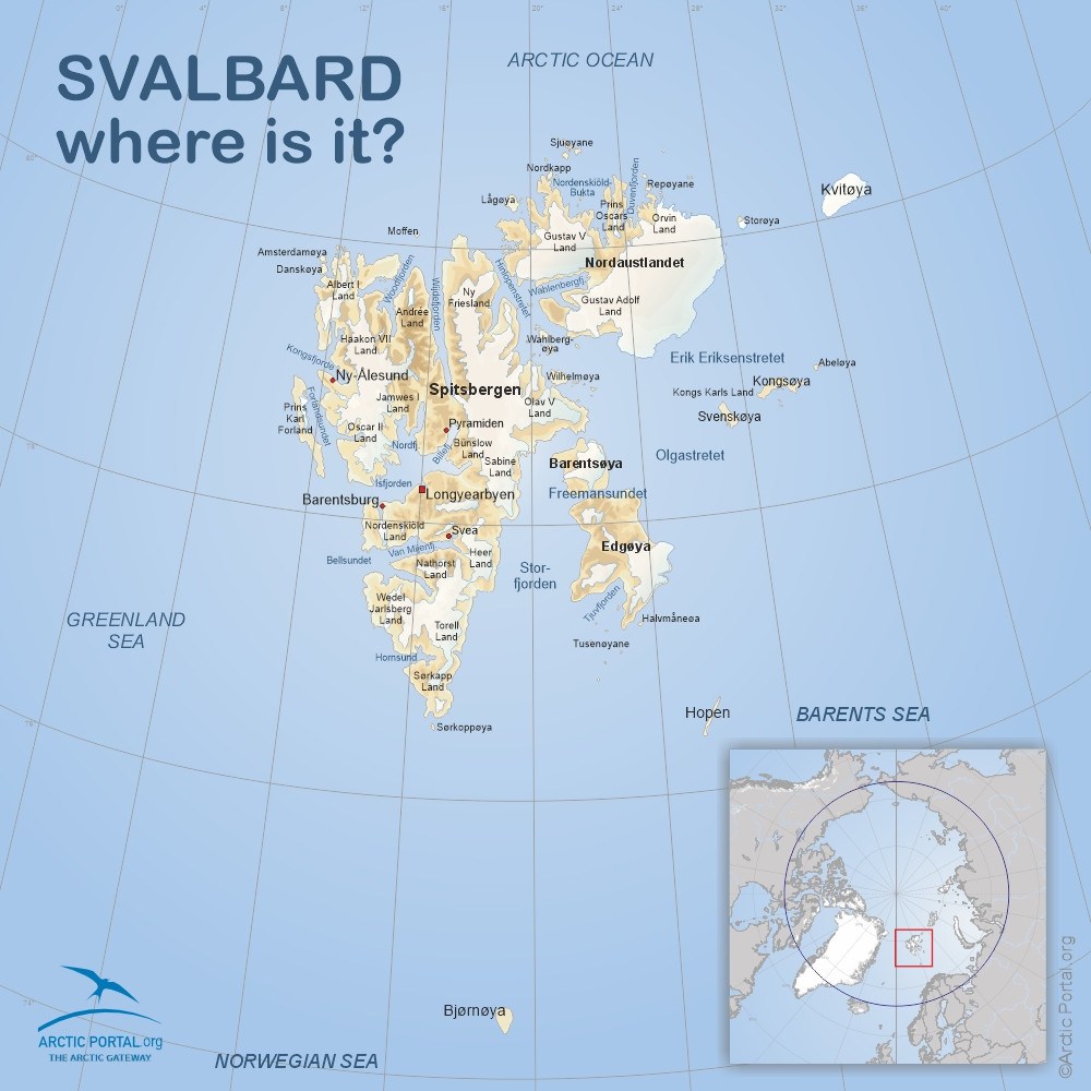 Svalbard where is it on a map