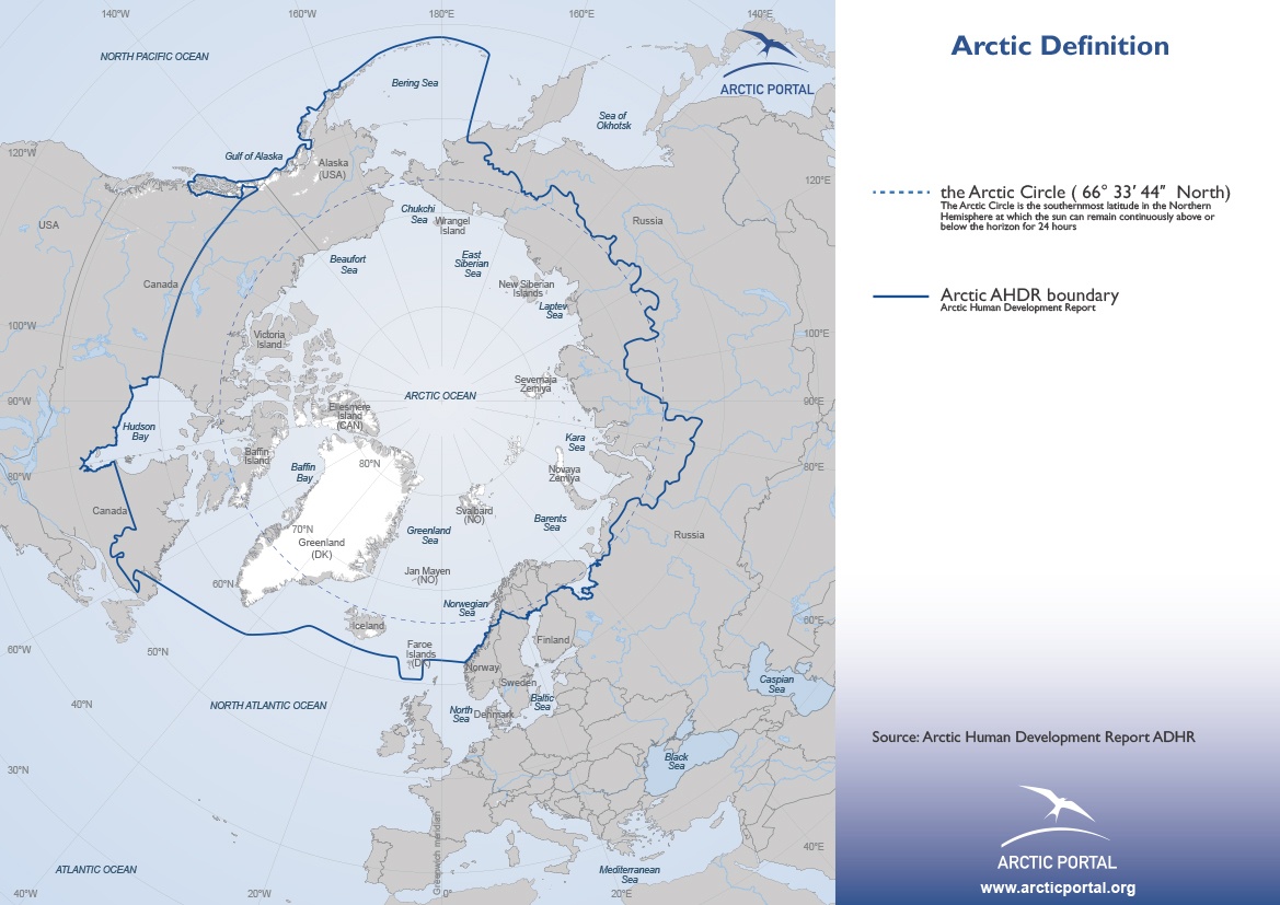 Arctic Portal Map - Arctic AHDR Boundary