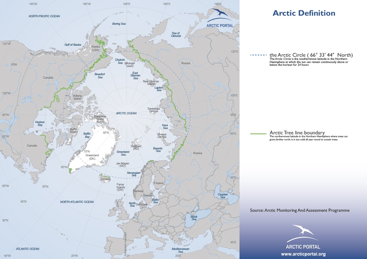 Arctic Portal Map - Arctic Tree Line Boundary
