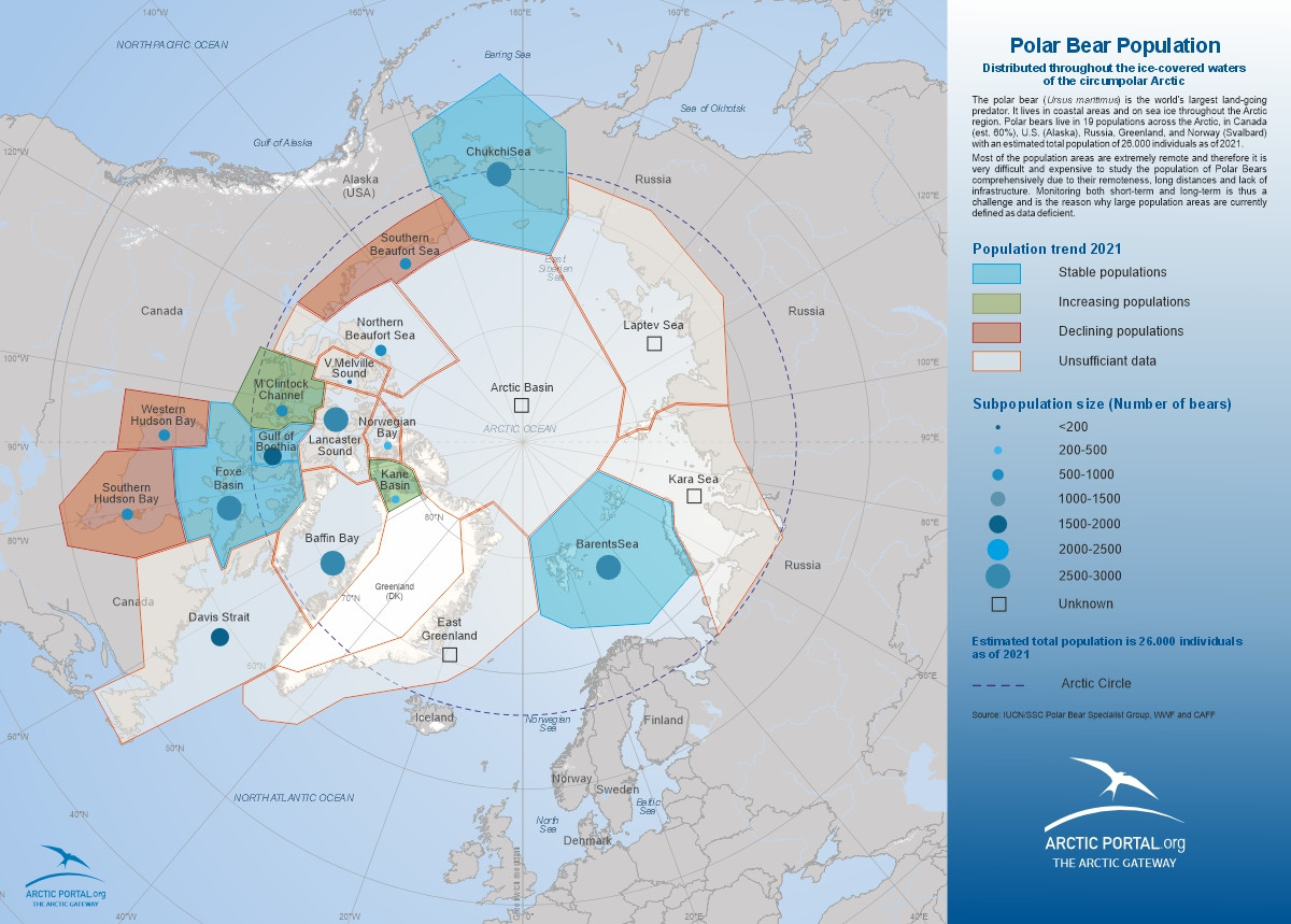 Arctic Portal Map - Polar Bear Population