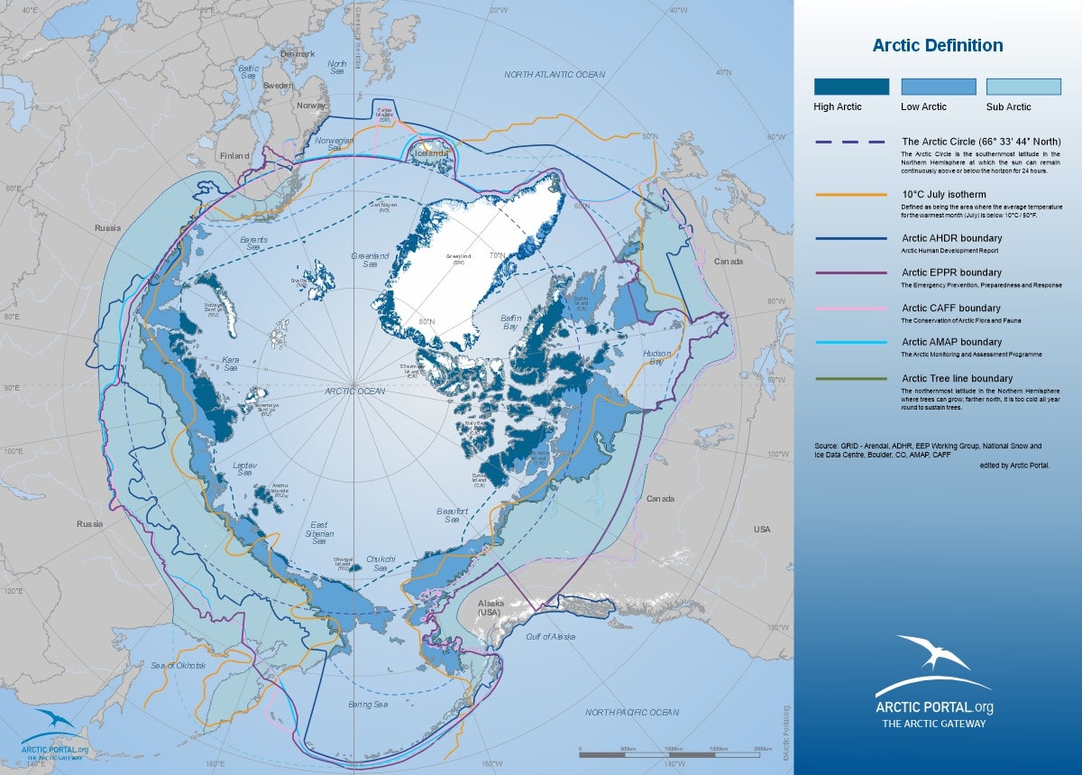 Arctic Portal Map - Arctic Definitions Combined NPB