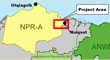 Arctic Alaska development projects - project area