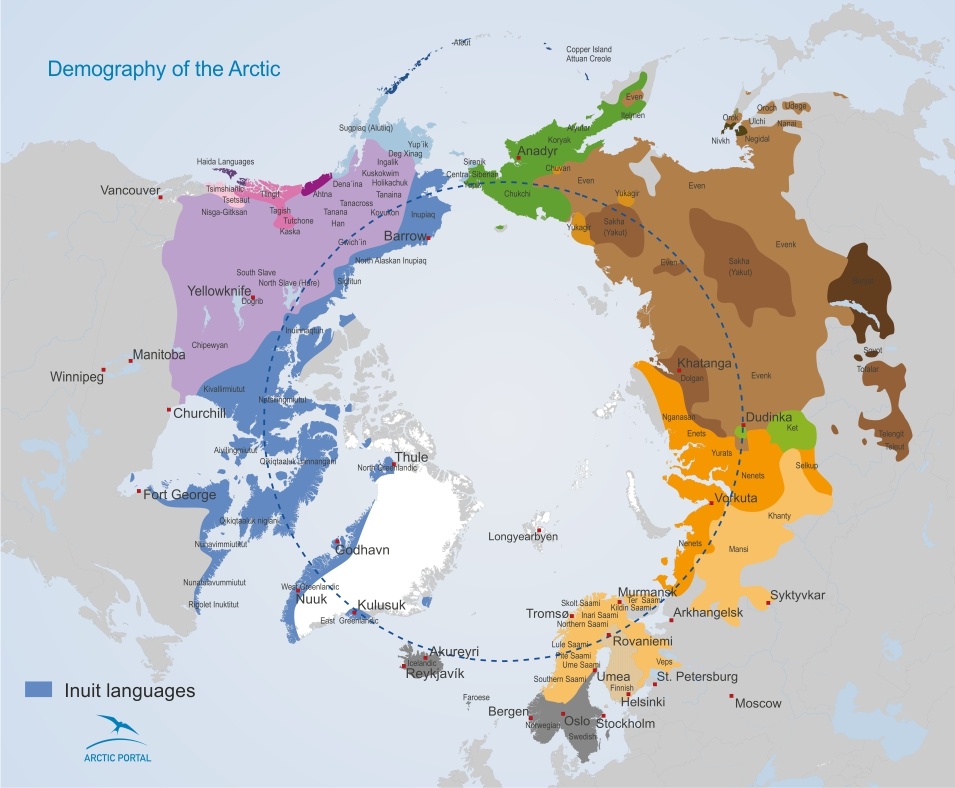 Demography of the Arctic Inuit languages