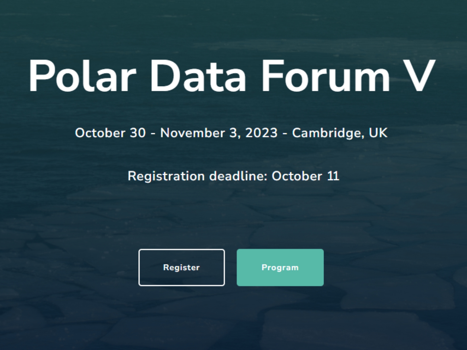 Polar Data Forum V
