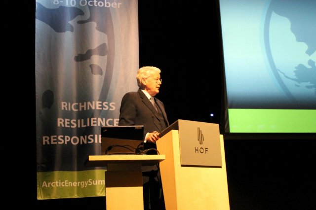 President of Iceland, Ólafur Ragnar Grimsson at the opening session. (Photo: Magdalena Tomasik)