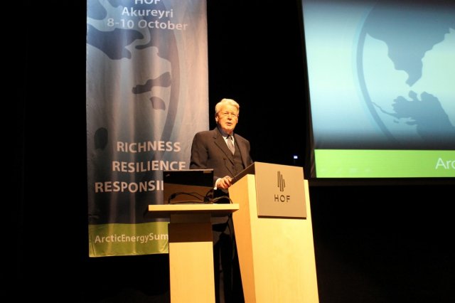 President of Iceland, Ólafur Ragnar Grimsson at the opening session. (Photo: Magdalena Tomasik)