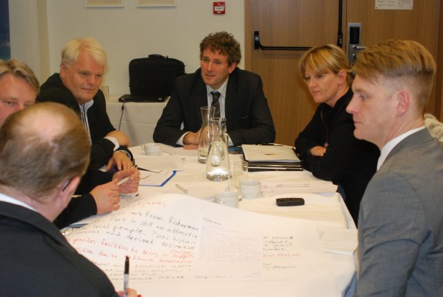 Discussions in groups on sustainable development