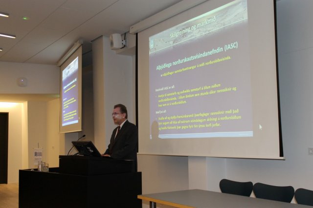 Þórsteinn Gunnarsson representing IASC & RANNIS. (Photo: Magdalena Tomasik)