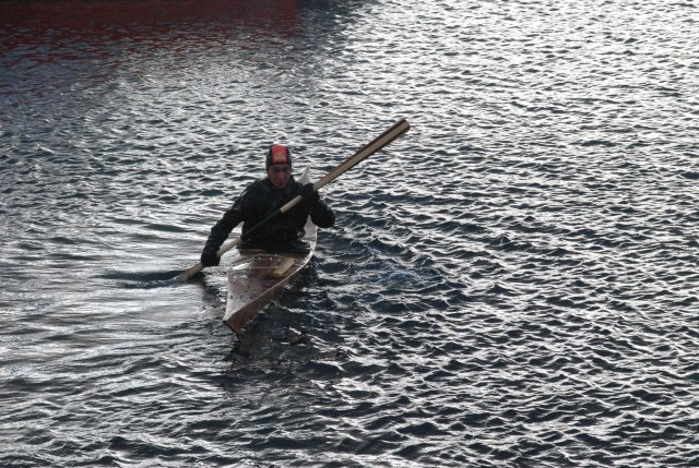 Kayak performance during lunch brake