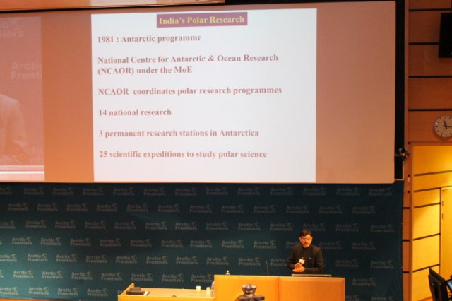 India's Polar Research presented during Arctic Frontiers