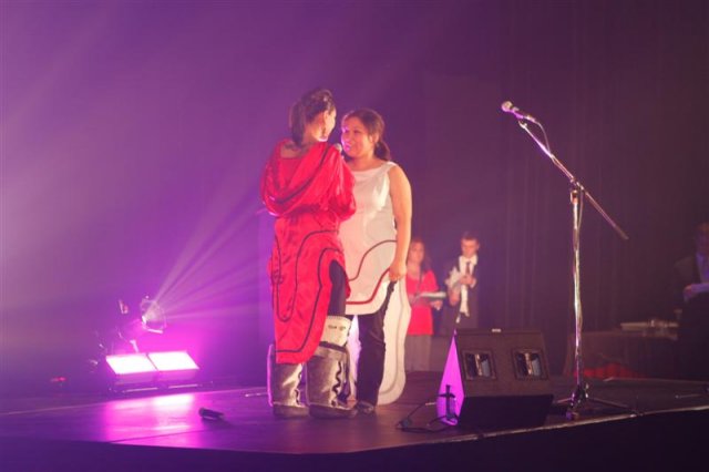 Inuit throat singing