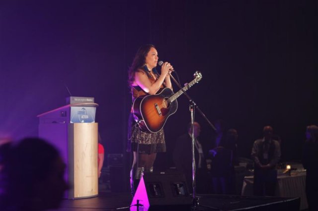 Music performance during the opening reception