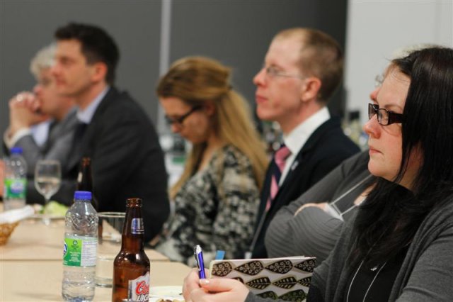 Stefan Weber, Allan Pope and Yulia Zaika at AP side event