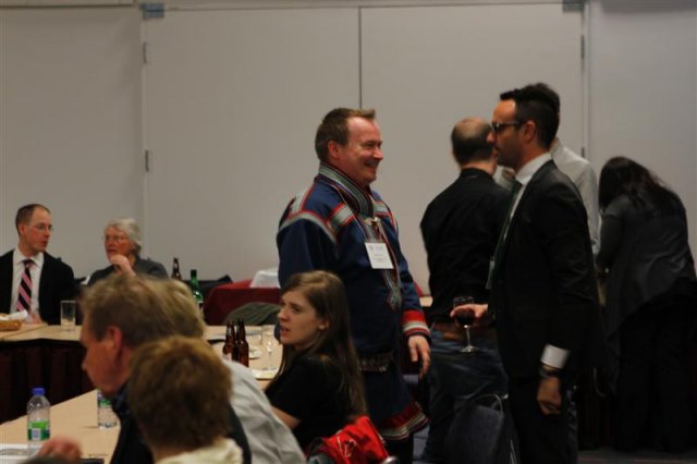 Anders Oskal and Hugues Lantuit during the Arctic Portal side event.