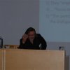 Lassi Heininen speaking during the APECS meeting, Fri. 07.09, photo by J-E Kukko