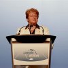 Gro Harlem Brundtland giving her keynote speech at IPY