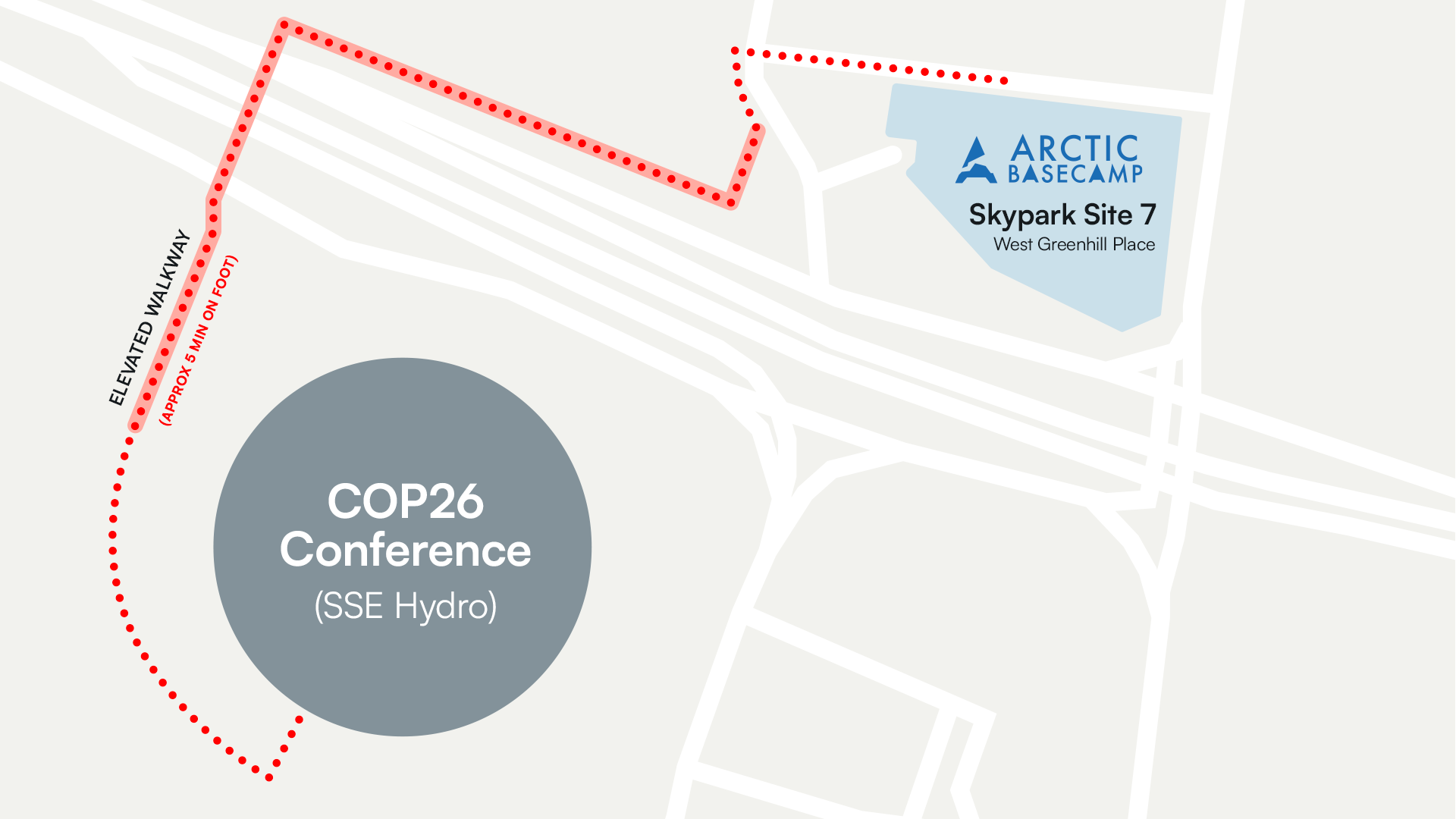 COP26 Conference Glasgow map