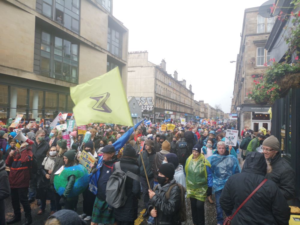 COP26 crowd Glasgow