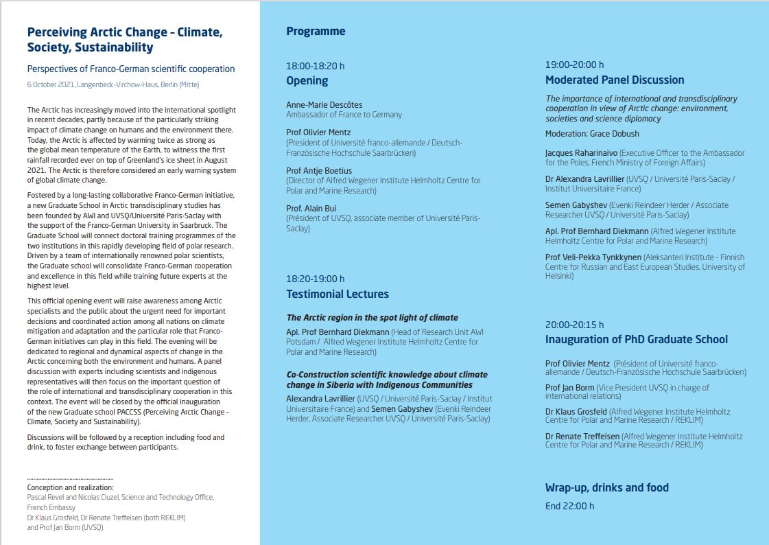 Perceiving Arctic Change Programme page 2