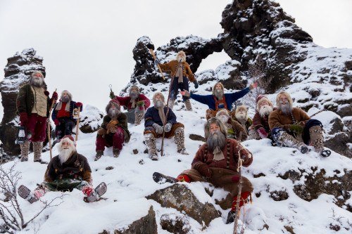 Yule Lads at Dimmuborgir, Mývatn