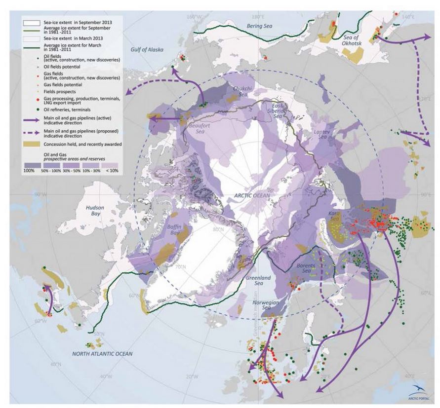 Oil and gas map