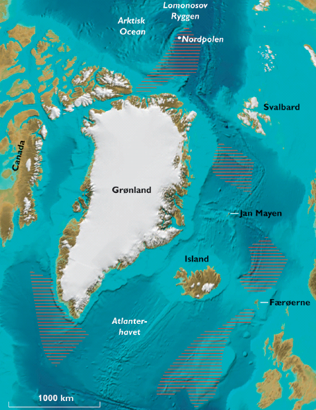 Map of the North Pole